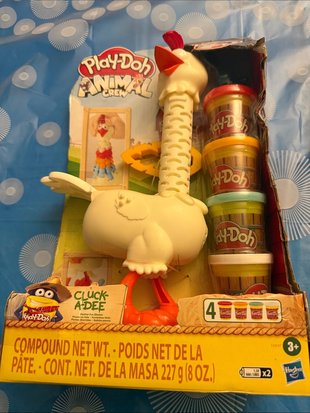 Play-Doh Cluck-A-Dee Chicken Playset - White & Orange